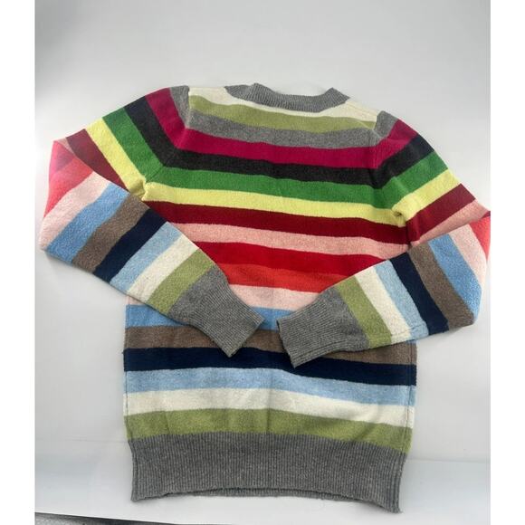 Gap Sweater Womens Medium Colorful Striped Multicolor V-Neck Pullover Long - Picture 7 of 7